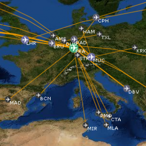 Openflights-Karte