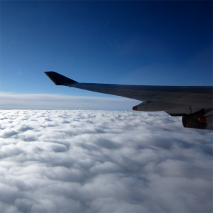 Foto aus dem Flugzeug